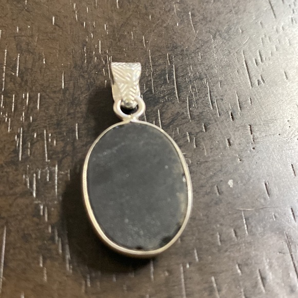 Dichoric Glass Sterling Silver Pendant - Picture 2 of 4